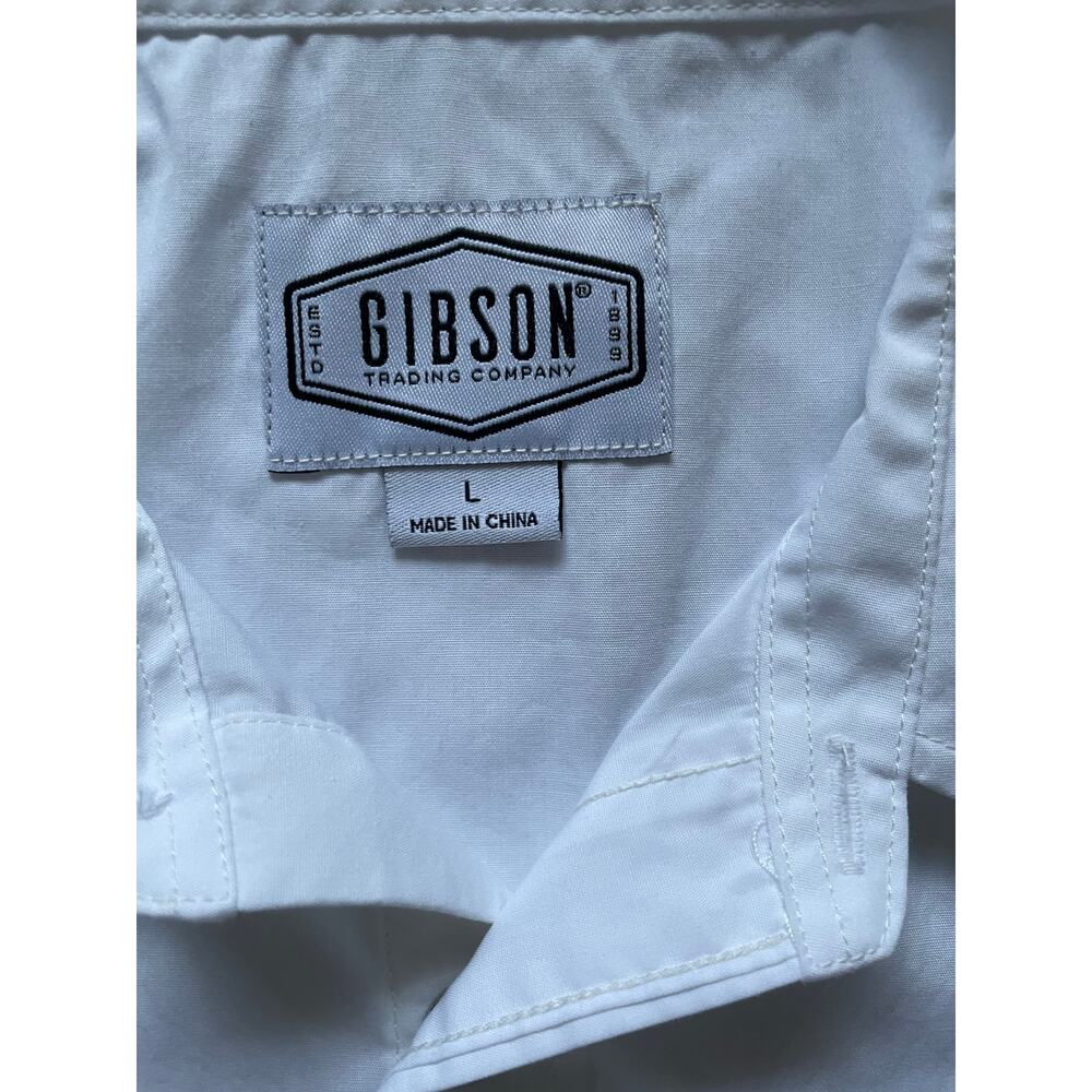 Western Snap button down shirt Size Large Cowboy Gibson Mens Rustic Rodeo Cowboy - Picture 3 of 6